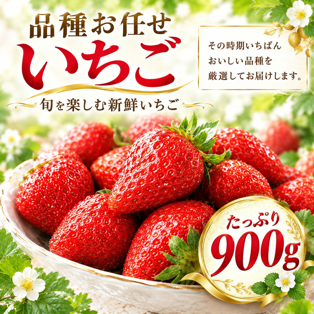 苺 品種お任せ いちご 2パック ( 約900g ) [12月発送] かおり野 おいCベリー 紅ほっぺ やよい姫 イチゴ 完熟 ichigo itigo フルーツ 新鮮 ふるーつ くだもの 果物 旬 甘い 大粒 食べ応え ジューシー 朝採れ 数量限定 国産 贈答用 市東農園 千葉 東金