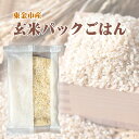 【ふるさと納税】No.200 東金市産の玄米パックごはん(プレーン) / ご飯 玄米 藻塩 送料無料 千葉県