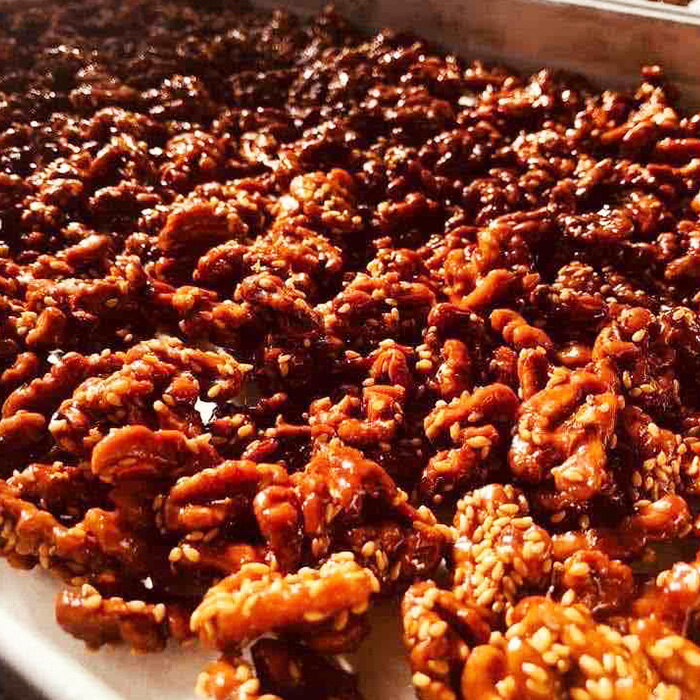 【ふるさと納税】No.256 くるみの飴炊き　2パック ／ キャラメルリゼ 揚げ物 胡桃 ナッツ クルミ 菓子 送料無料 千葉県