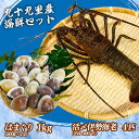 【ふるさと納税】 【9月以降順次発送】 活〆冷凍 伊勢海老 250~300g 4匹 ・ 冷凍 はまぐり 500g × 2p セット 砂出し 済み お刺身 海老 ...