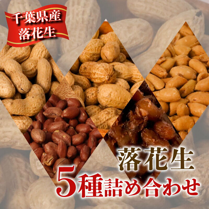 ＼最短7営業日以内発送/ 落花生 5種 詰め合わせ 計 650g ( 千葉半立 ナカテユタカ バタピー 素煎り 甘煮 ) 千葉 ピーナッツ 千葉県産 ナッツ おつまみ ビール に合う おやつ 送料無料 千葉県 旭市 株式会社ヤマハン