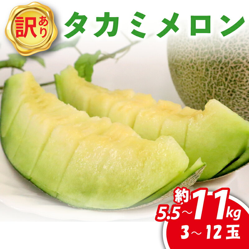 メロン 訳あり 青肉 2027年先行予約 3 ~ 12玉 選べる 約 5. 5kg / 約 11kg 貴味メロン 2027年 発送 果物 くだもの フルーツ デザート わけあり 2027年発送 訳アリ 訳あり品 産地直送 タカミメロン 傷 不揃い おすすめ 人気 青果 千葉県 旭市 向後メロン園