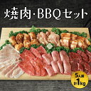 【ふるさと納税】 焼肉 セット 肉 牛肉 豚肉 鶏肉 〈 霜降り タン塩 上ハラミ 霜降り カルビ ホルモン トントロ 豚カルビ 鶏せせり 〉 5人前 1kg ...