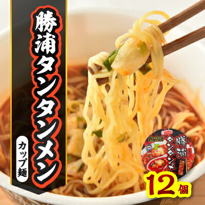 【ふるさと納税】勝浦タンタンメンカップ麺(1ケース12個入)