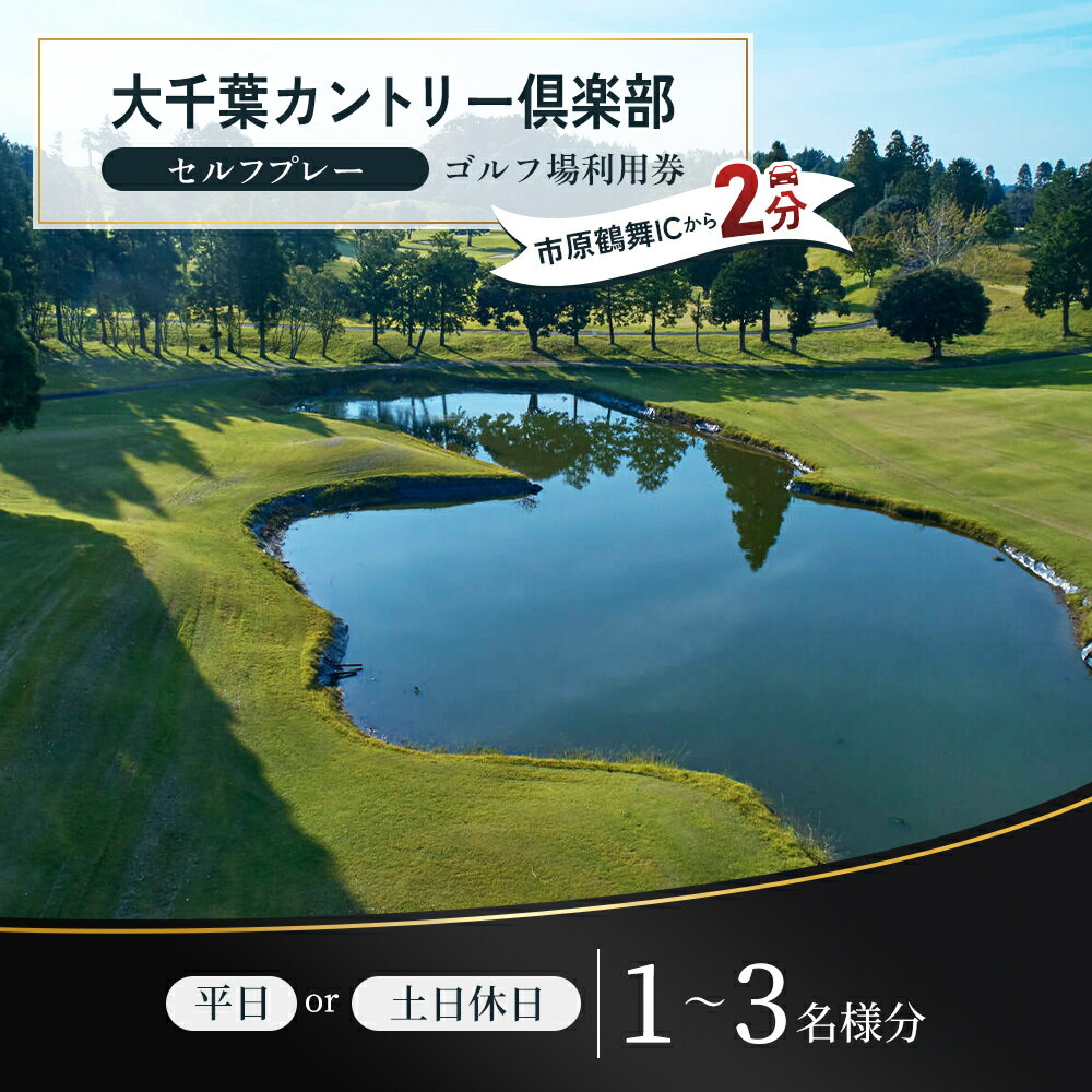 【ふるさと納税】〈券種が選べる〉ゴルフ場 千葉 大千葉カントリー倶楽部 平日 セルフプレー 1R ご招待券 1～3枚 土日祝日 セルフプレー 1R ご招待券 1枚 （ 10月～12月を除く ） ゴルフ 関東 チケット ゴルフ場利用券 プレー券 施設利用券