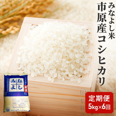 みなよし米[市原産コシヒカリ]定期便5kgを6回お届け [定期便・お米・コシヒカリ] お届け:毎年10月1日〜