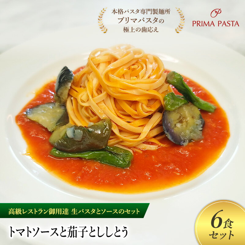 【ふるさと納税】パスタ 高級レストラン御用達の生パスタとソースのセット「トマトソースと茄子としし..