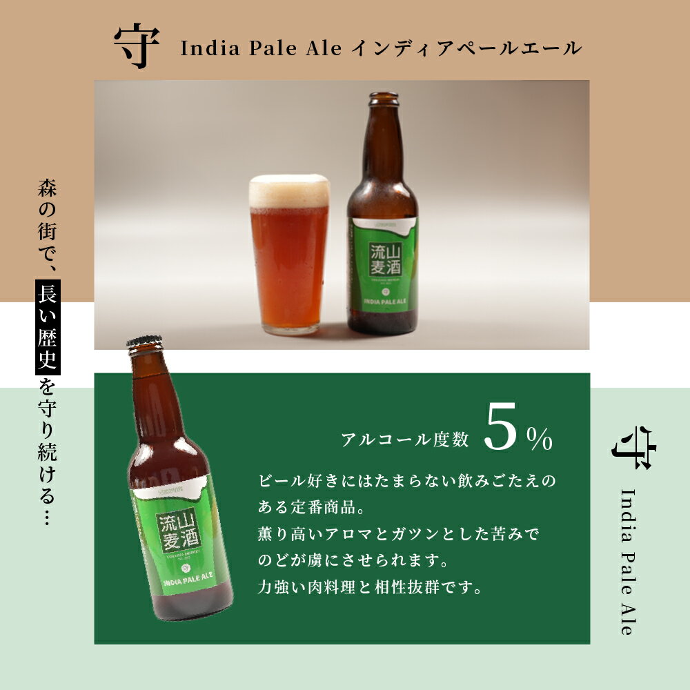 【ふるさと納税】【流山麦酒】クラフトビール 詰合せ 4本セット 各330ml ペールエール インディアペールエール スタウト ペルジャンホワイト お中元 ビール セット