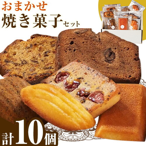 【ふるさと納税】焼き菓子 詰合せ troncのおまかせ焼き菓子セット 10個 《30日以内に出荷予定(土日祝除く)》 個包装 マドレーヌ フィナンシェ パウンド...