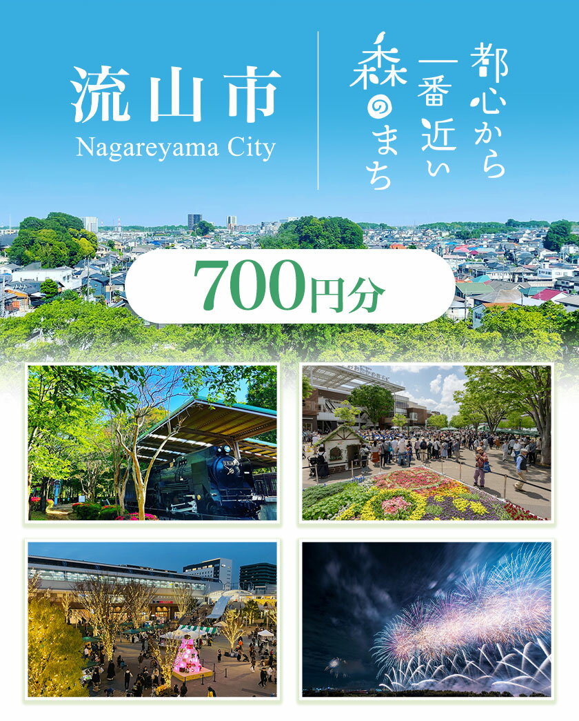 【ふるさと納税】千葉県流山市の対象施設で使える楽天トラベルクーポン 700円分