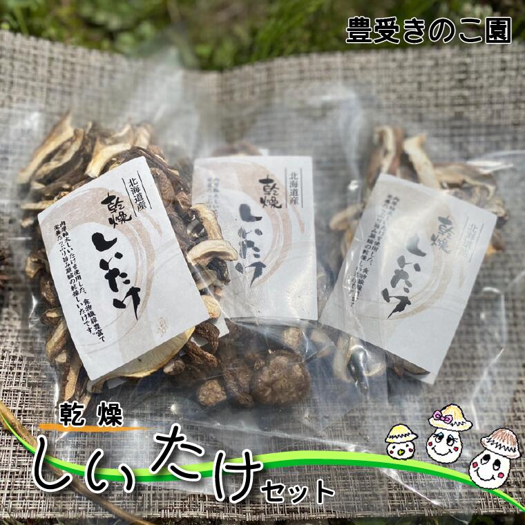 乾燥しいたけ 3種セット 乾燥しいたけ 30g × 2袋 乾燥スライス 30g × 2袋 特選乾燥スライス 20g