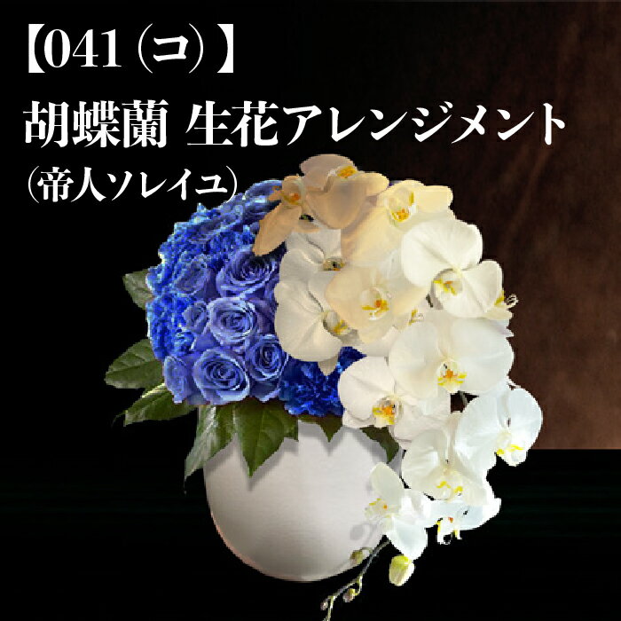 【ふるさと納税】No.102【041(コ)】胡蝶蘭生花アレンジメント(帝人ソレイユ)/アレンジメントフラワー華やか花送料無料千葉県