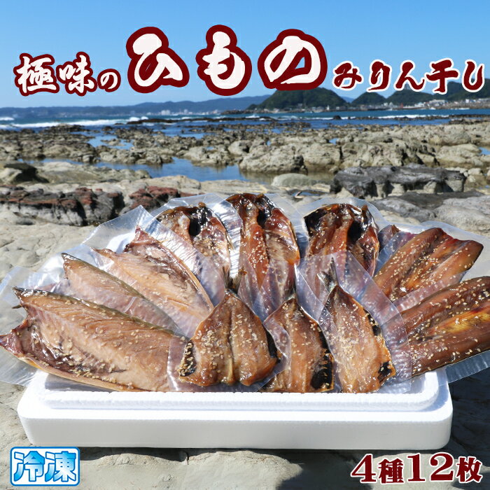 10位! 口コミ数「0件」評価「0」【極味のひもの】特製！みりん干し詰合せ 4種12枚　[0012-0038]