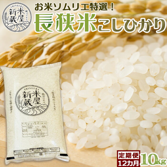 【米屋新蔵の定期便】お米ソムリエ特選『長狭米コシヒカリ』10kg×12回　[0180-0001]