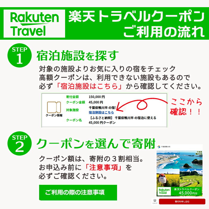 【ふるさと納税】千葉県鴨川市の対象施設で使える楽天トラベルクーポン 寄附金額30,000円 [0030-0096]