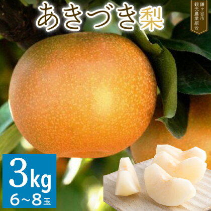 【観光組合】かまがや育ちの完熟梨（あきづき約3kg）