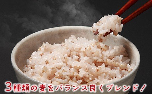 【ふるさと納税】 定期便 3回 国産 日本産 麦の膳 300g×4袋 3ヶ月 合計3600g 送料無料 3種類の麦すべて国内産 胚芽押麦 もち麦裸麦 白米に混ぜて炊くだけ 栄養価の高い モチモチ・プリプリの 麦ごはん 米・食味鑑定士 （お米のソムリエ）が厳選 石川商店 君津市 きみつ