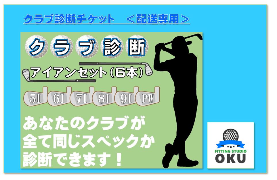 【ふるさと納税】ゴルフクラブ 診断チケット 配送専用 （本州のみ） アイアンセット (6本) （ウエッジを含む6本） 配送受付 ゴルフ工房 FITTING STUDIO OKU 君津市 きみつ 千葉県