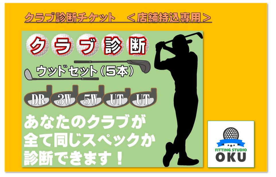 【ふるさと納税】ゴルフクラブ 診断チケット 店舗お持ち込み専用 ウッドセット (5本)（ウッド・UT含む...