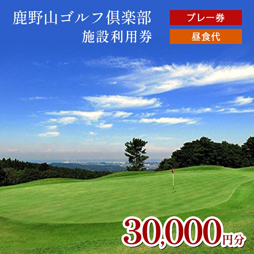 【ふるさと納税】ゴルフ利用券 30000円分 プレー代 昼食代 使用可 鹿野山ゴルフ倶楽部 3,000円分 × 10枚 | 大人気 伝…