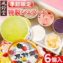 【ふるさと納税】季節限定 特製ジェラート 100g 6個 計 600g | 送料無料 旬の限定 フレーバー 3種 2つずつ 送料無料 ジェラテリア 風鈴堂 ふう...