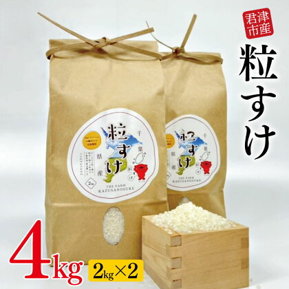 君津市産 粒すけ 2kg × 2袋 計4kg 穴太商店 君津市 きみつ 千葉県