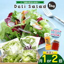 【ふるさと納税】【 選べる回数 1回 or 2回 】 サラダミックス \ デリサラダ / Deli Salad ★ ドレッシング or ジャム付き セット 1k...