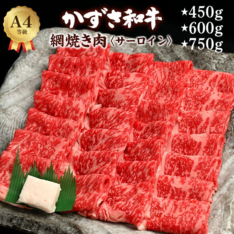 【ふるさと納税】和牛 焼き肉 サーロイン かずさ和牛 450