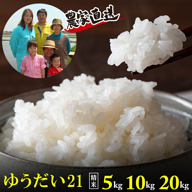 米 お米 ゆうだい21 5kg 10kg 20kg 精米 白米 令和5年産 千葉県産 富津産