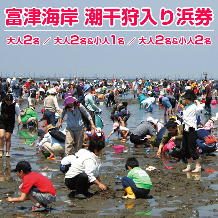 20位! 口コミ数「1件」評価「5」潮干狩り チケット 券 富津海岸 潮干狩入り浜券 大人 小人 網袋付 枚数が選べます