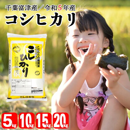 米 精米 令和5年産 コシヒカリ こしひかり 5kg 10kg 15kg 20kg 1袋5kg 千葉富津産 かじや分店