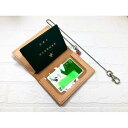 【ふるさと納税】高級本牛革手縫いの障害者手帳入れ+ウォレットチェーン+刻印 / 本牛革 手帳入れ 手縫い ポケット付き ウォレットチェーン付き 刻印入り革タグ付き(4)