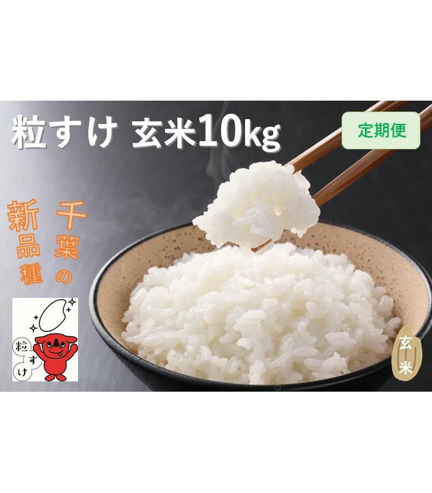 14位! 口コミ数「0件」評価「0」定期便 6回 こだわり 粒すけ 玄米 10kg / お米 つぶすけ 厳選 米 ごはん ご飯 産地直送