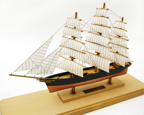 Woody JOE製 木製帆船模型キット 木製ミニ帆船 カティサーク(工具・接着剤・塗料計7点付) / 木製キット 千葉県