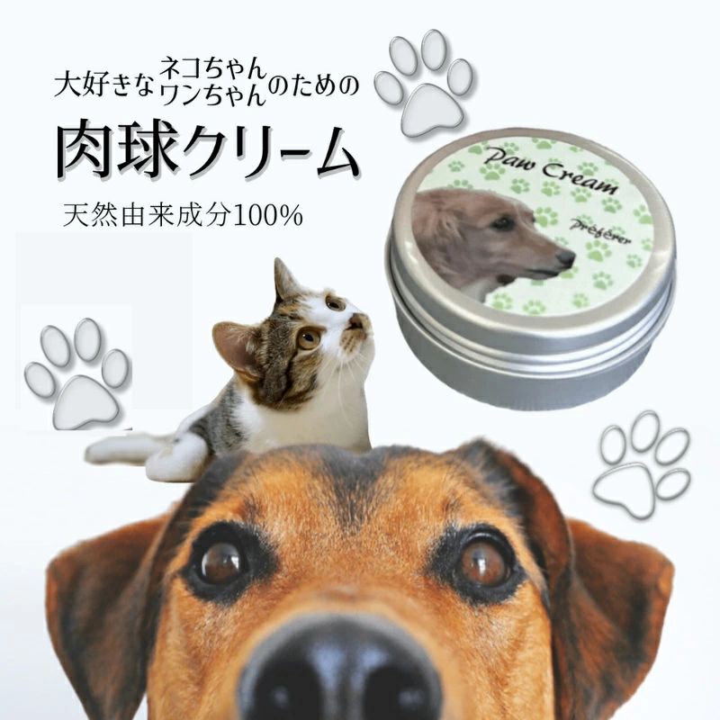 1位! 口コミ数「0件」評価「0」肉球クリーム 犬 猫 天然由来成分100% 無香料 無添加 10ml 20ml 40ml