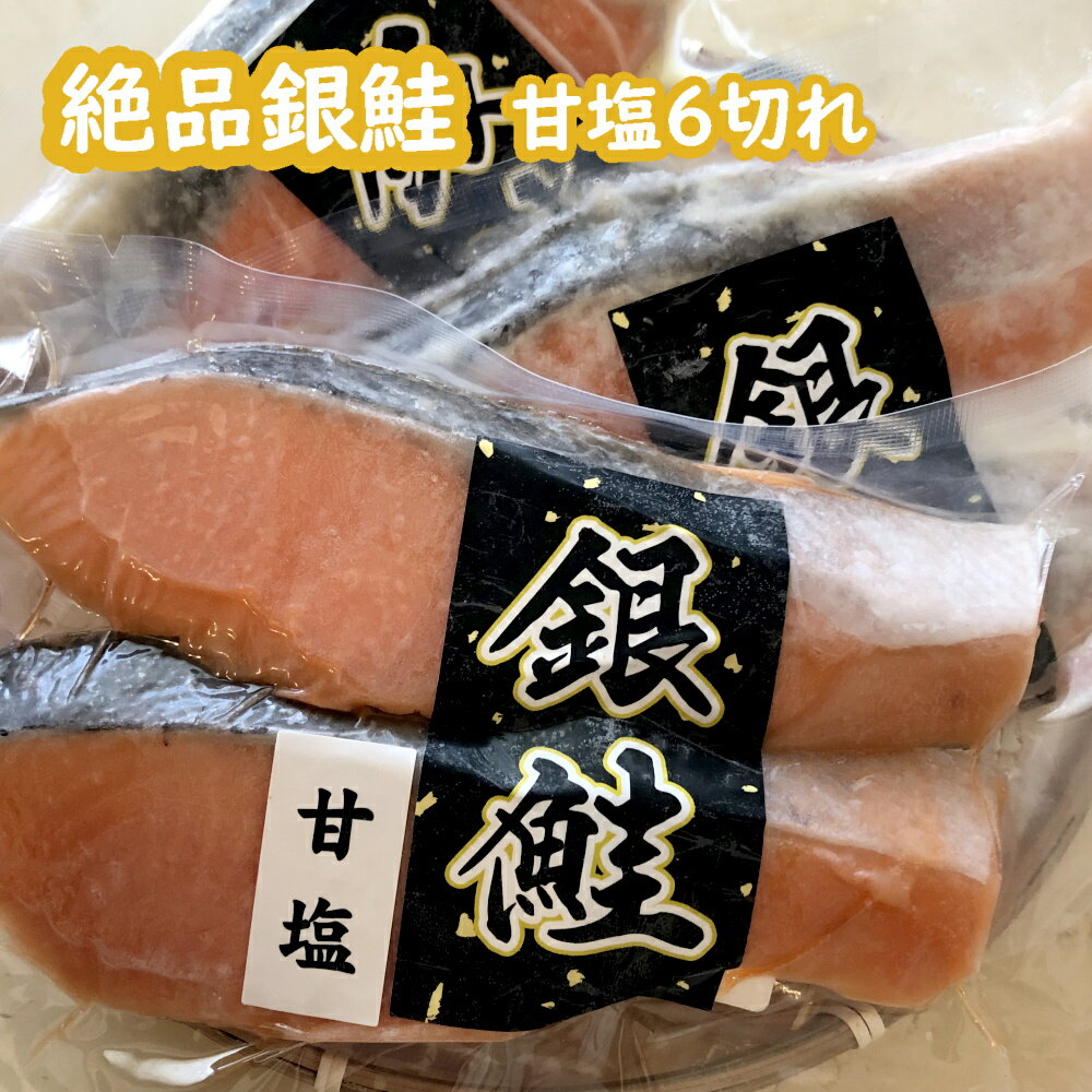 【ふるさと納税】骨取り銀鮭 甘塩 一切れ70g 6切 切り身 骨なし 骨抜き 漬け魚 焼き魚 冷凍 真空パック