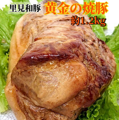 楽天千葉県南房総市【ふるさと納税】 黄金の 焼豚 肩 ロース 肉 1本 約1.2kg mi0017-0021 千葉県 南房総市 チャーシュー 豚肉 里見和豚 ブランド豚 国産 甘い 脂 贅沢 丸ごと 低温 おつまみ おかず ラーメン お取り寄せ 冷凍 送料無料