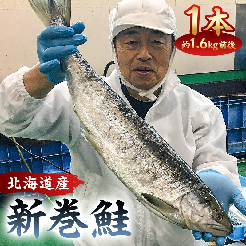 【ふるさと納税】 新巻鮭1本 （1.6kg前後・北海道産） mi0012-0089 千葉県 南房総市 厳選 秋鮭 加工食..