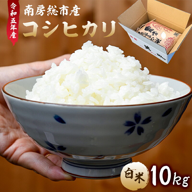 【ふるさと納税】 【令和5年産】 南房総市産 コシヒカリ 10kg mi0018-0016 千葉県 南房総市 米 管理栽培 おにぎり 炊き込みご飯 ご飯 食品 お米 白米 ブランド米 常温 精米 袋 お取り寄せ グルメ 送料無料