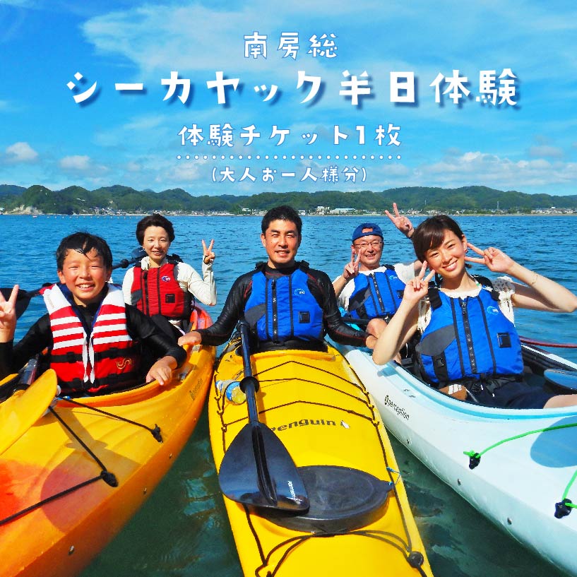 25位! 口コミ数「0件」評価「0」 南房総シーカヤック半日体験（大人お一人様分） mi0040-0001 千葉県 南房総市 アウトドア レジャー ビーチ スポーツ マリンスポ･･･ 