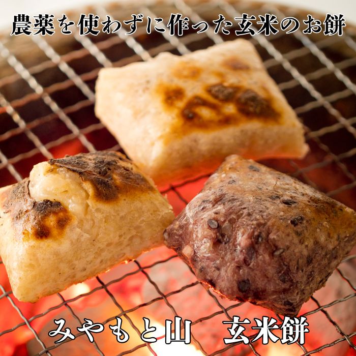 農薬を使わずに作った玄米100%の玄米餅(2026年発送) / 餅 もち モチお餅 おもち 玄米 玄米餅 玄米もち 切り餅 みやもと山 千葉県 匝瑳市 送料無料