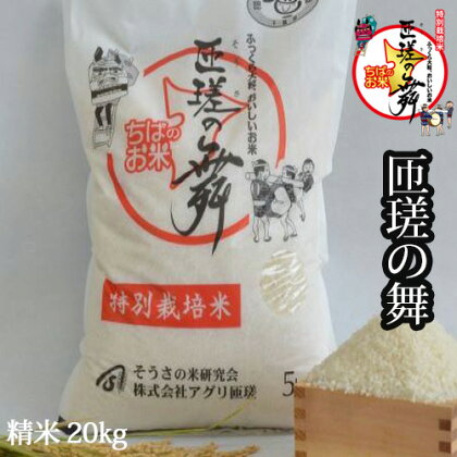 No.237 匝瑳の舞　精米20kg（5kg×4） ／ お米 白米 ふさこがね 特別栽培 送料無料 千葉県