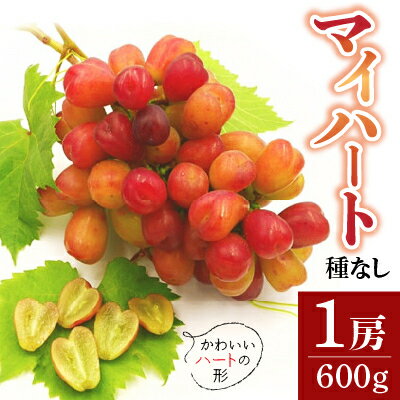 5位! 口コミ数「0件」評価「0」平山ぶどう園のマイハート(種なし)600g・1房【配送不可地域：離島・沖縄県】【1407820】