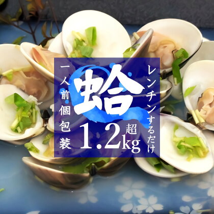 はまぐり ハマグリ 蛤 国産 1kg超 1.25kg 千葉県産 冷凍 レンチン 送料無料