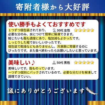 【ふるさと納税】 鮭 切り身 冷凍 1kg超 1360g 真空パック 1切れずつ 個包装 送料無料 さけ サケ