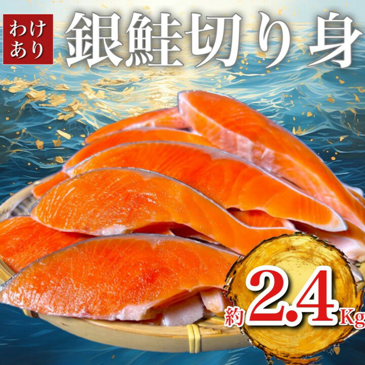 【ふるさと納税】B級銀鮭切り身(打ち身 不揃い 色飛び)約2.4kg【配送不可地域：離島】【1441750】