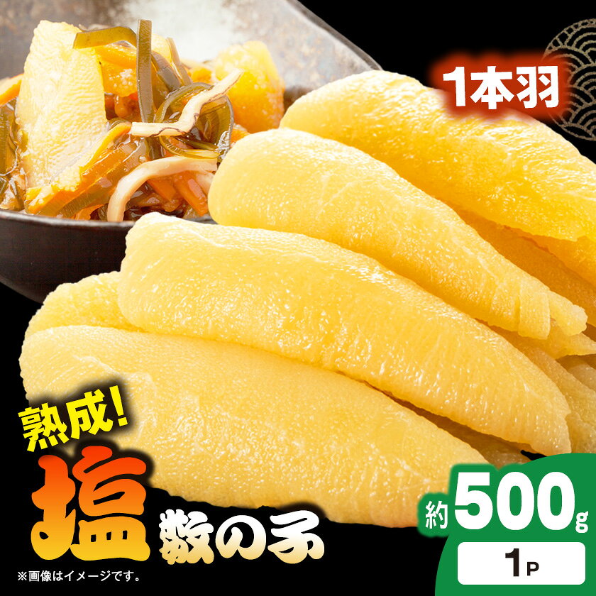 【ふるさと納税】塩数の子 500g 1本羽_ 美味しい 人気 海鮮 数の子 グルメ 【配送...