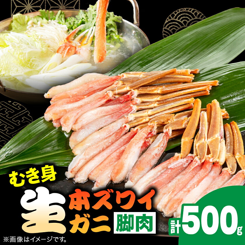 樂天商城 - 【ふるさと納税】生本ズワイガニ脚肉むき身500g_ 美味しい 人気 海鮮 ズワイガニ 蟹 カニ 鍋 贅沢 【配送不可地域：離島】【1607604】