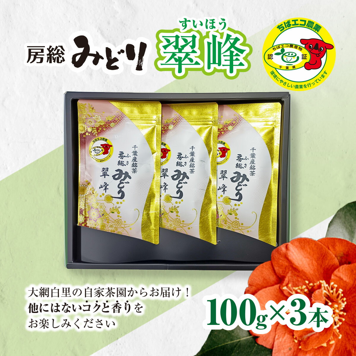 [ちばエコ農産物認証茶葉]翠峰3本セット [ ふるさと納税 人気 おすすめ ランキング お茶 緑茶 日本茶 茶葉 千葉県 大網白里市 送料無料 ]