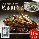  このまま食べても旨い！ 焼き田作り 10袋セット ふるさと納税 いわし イワシ 鰯 魚 海産物 九十九里 田作り たづくり たつくり おせち ごまめ ことのばら ことのはら お祝い 縁起物 ギフト 干物 乾物 千葉県 大網白里市 送料無料 AN001